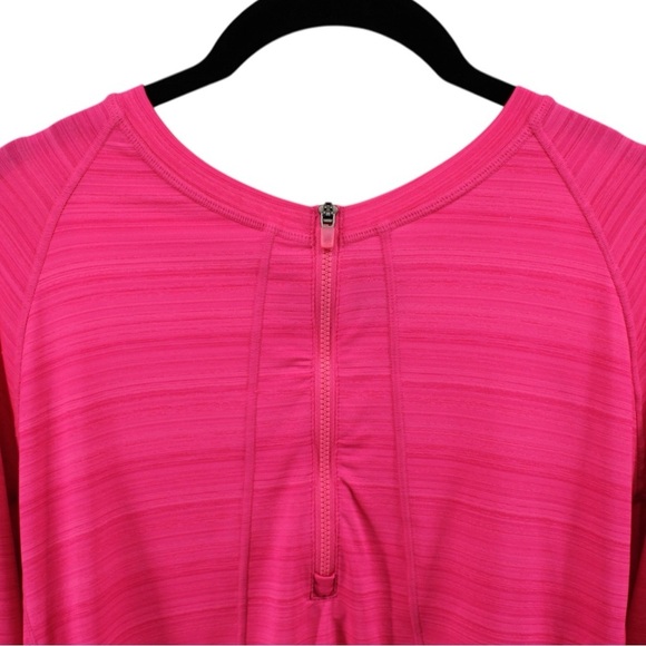 Athleta Barbie Spring Hot Pink Zipup Athletic Lightweight Comfort Jacket Size XL - Picture 4 of 12